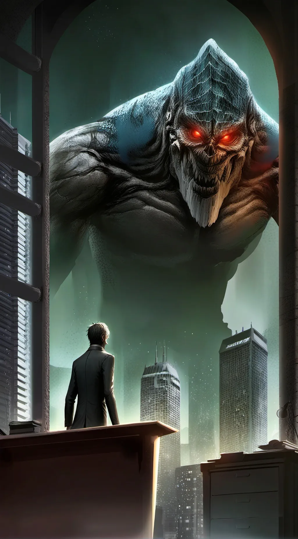 ai character: Monster venom!  background