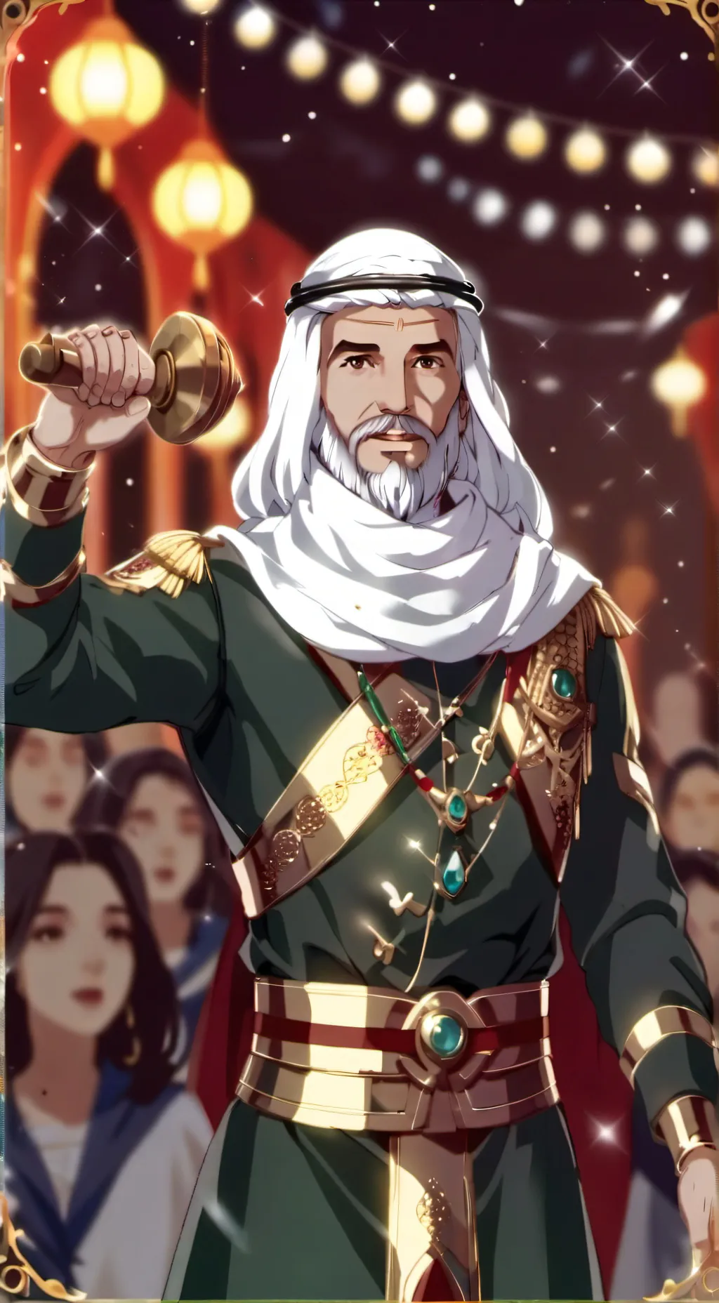 ai character: muslim guy background