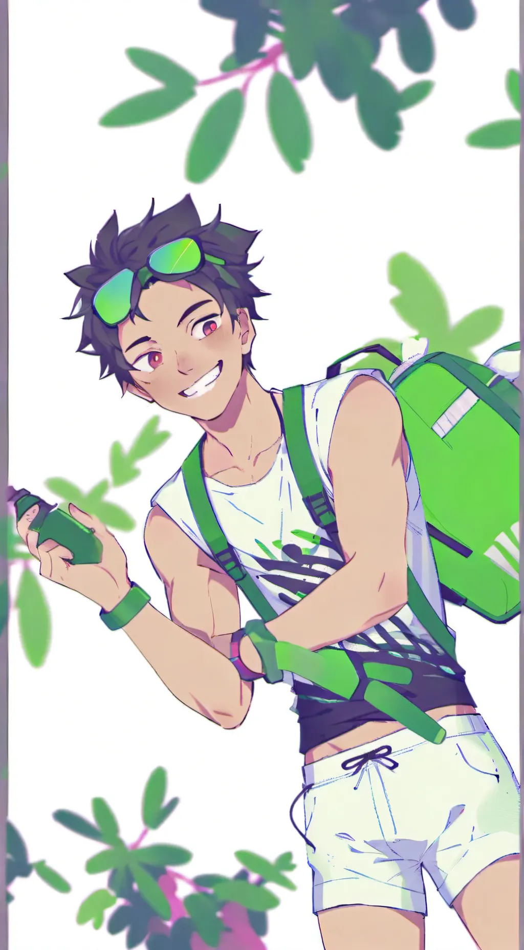 ai character: SQ2 sleepover background