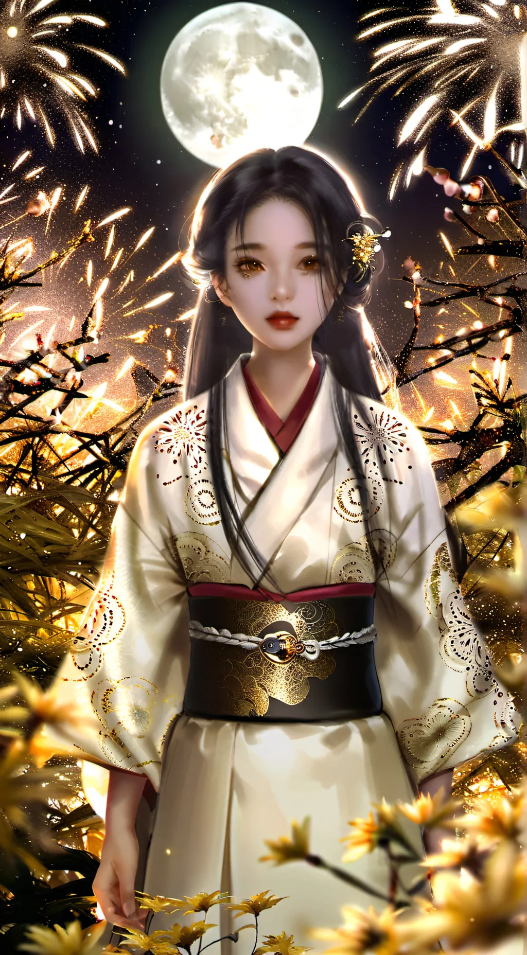 ai character: KNY new Hashira background