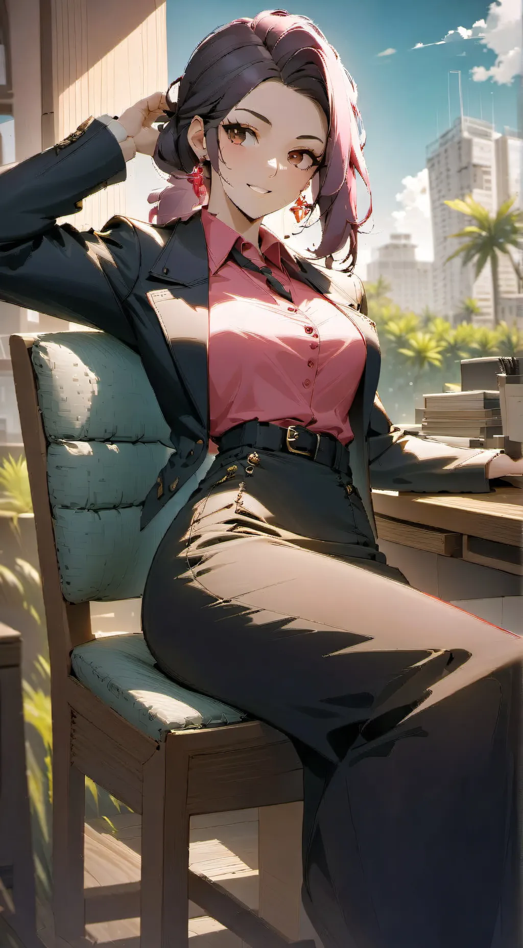 ai character: akiya  background