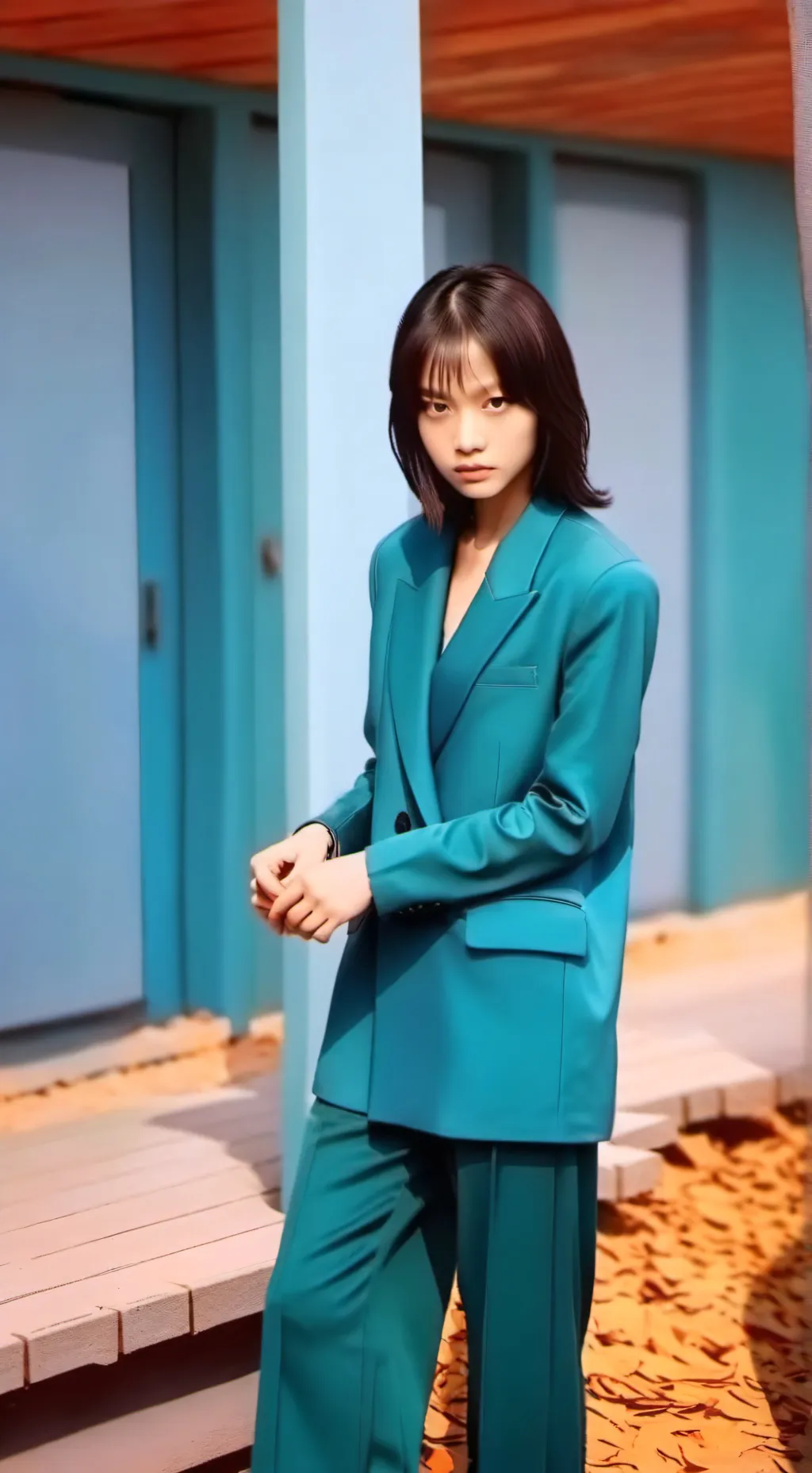 ai character: Squid game  background