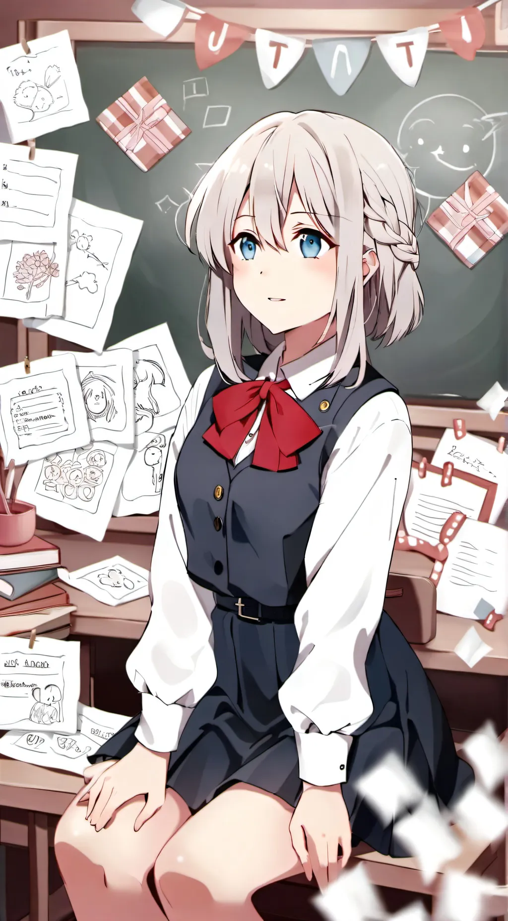 ai character: Sarah  background