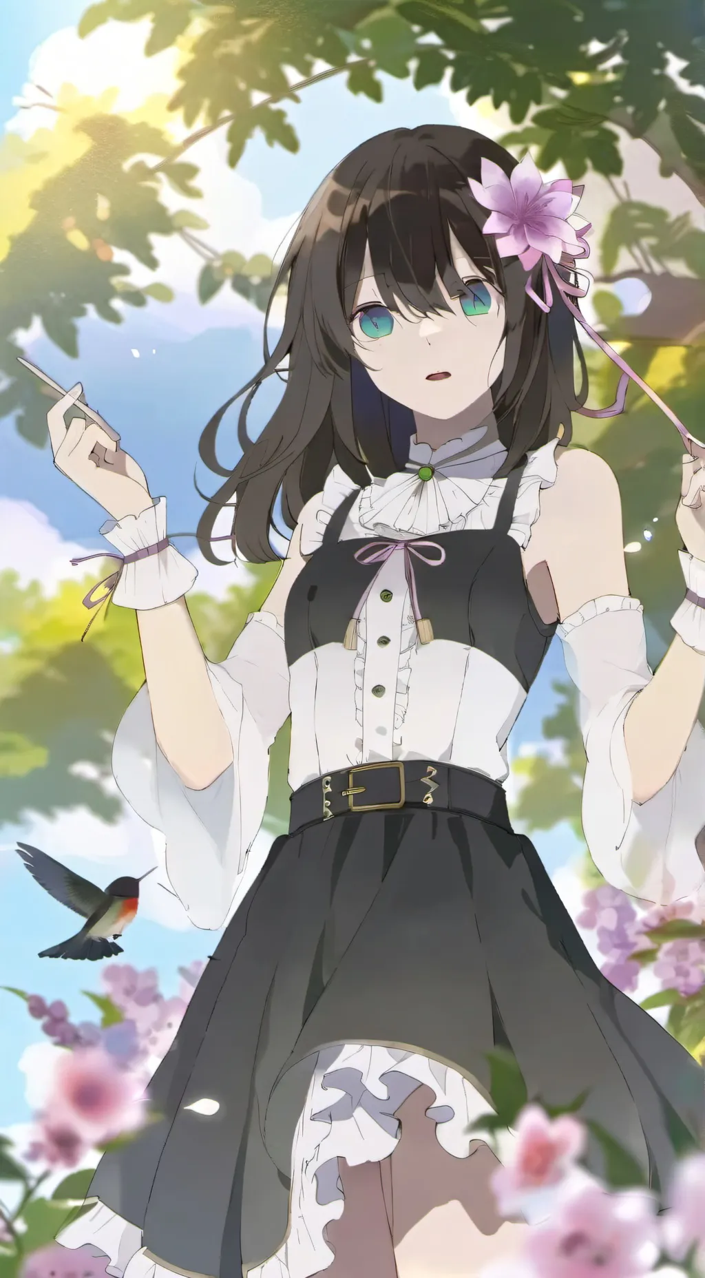 ai character: Lime background