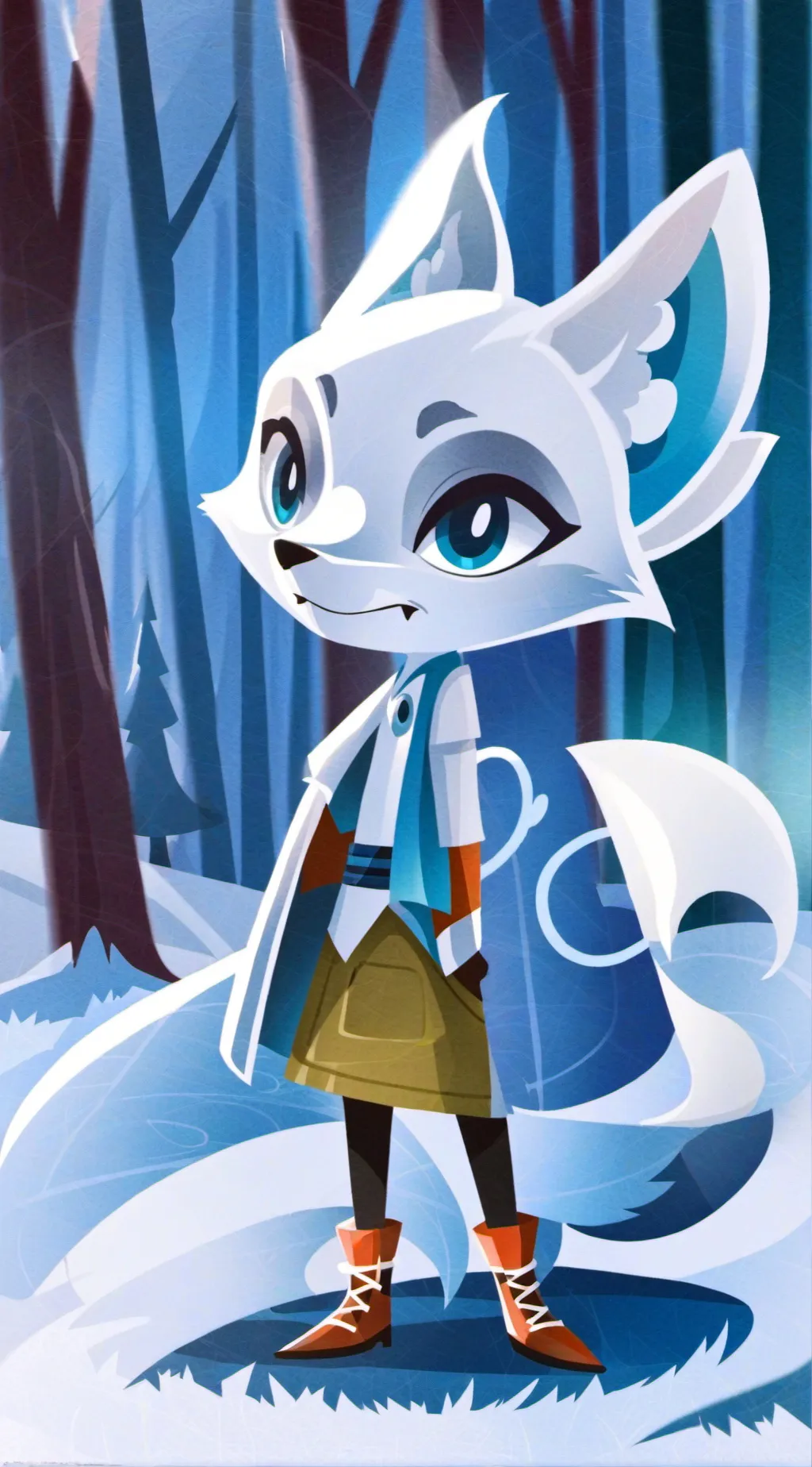 ai character: smile critters background