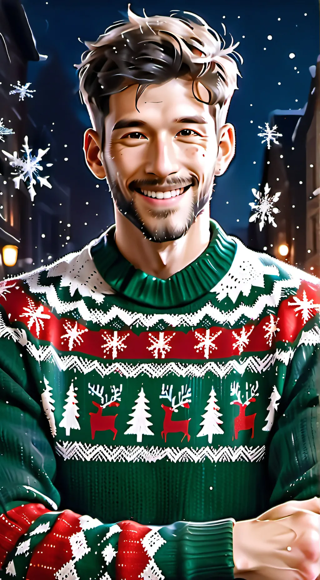 ai character: Fridge man background