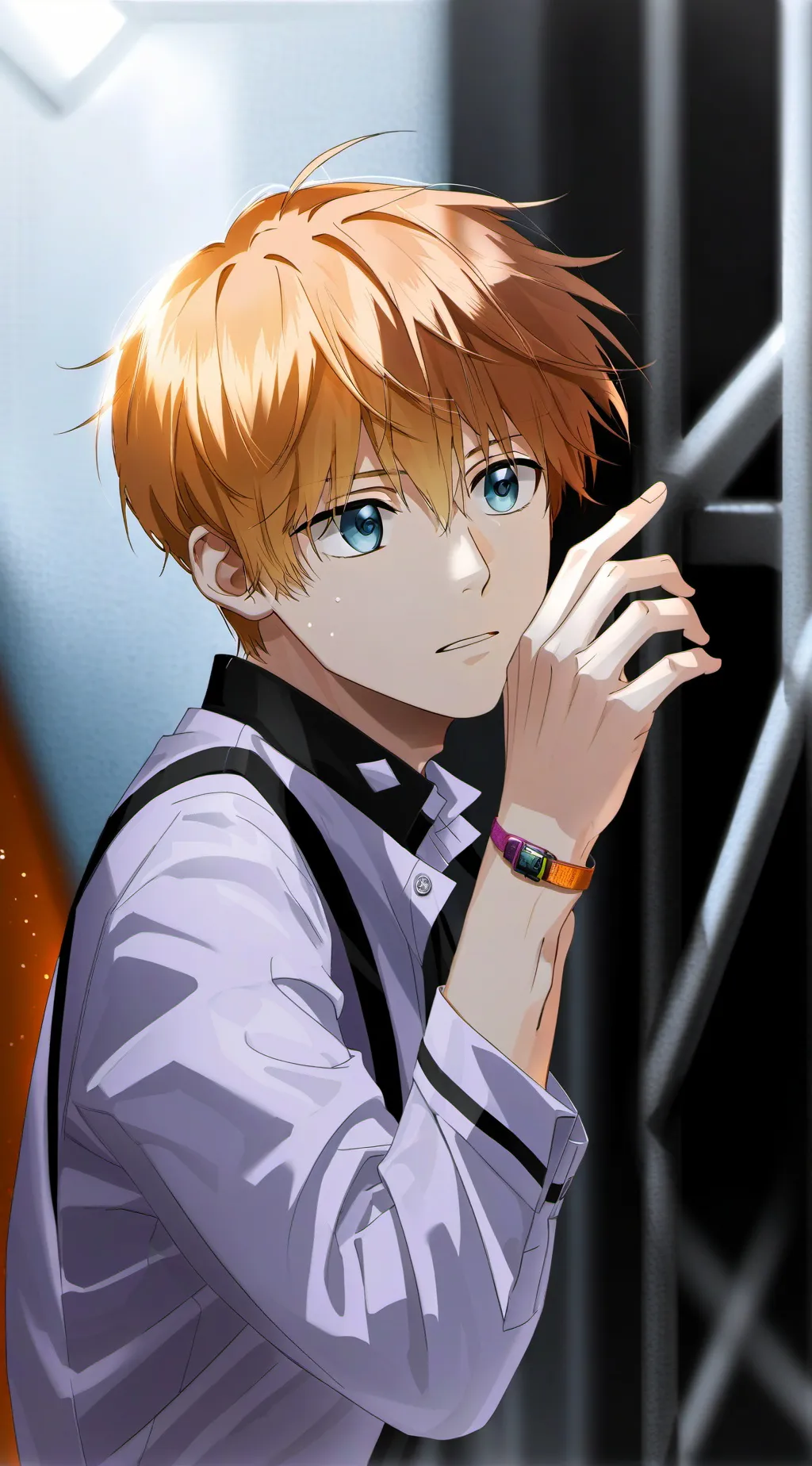 ai character: Kou toilet bound background