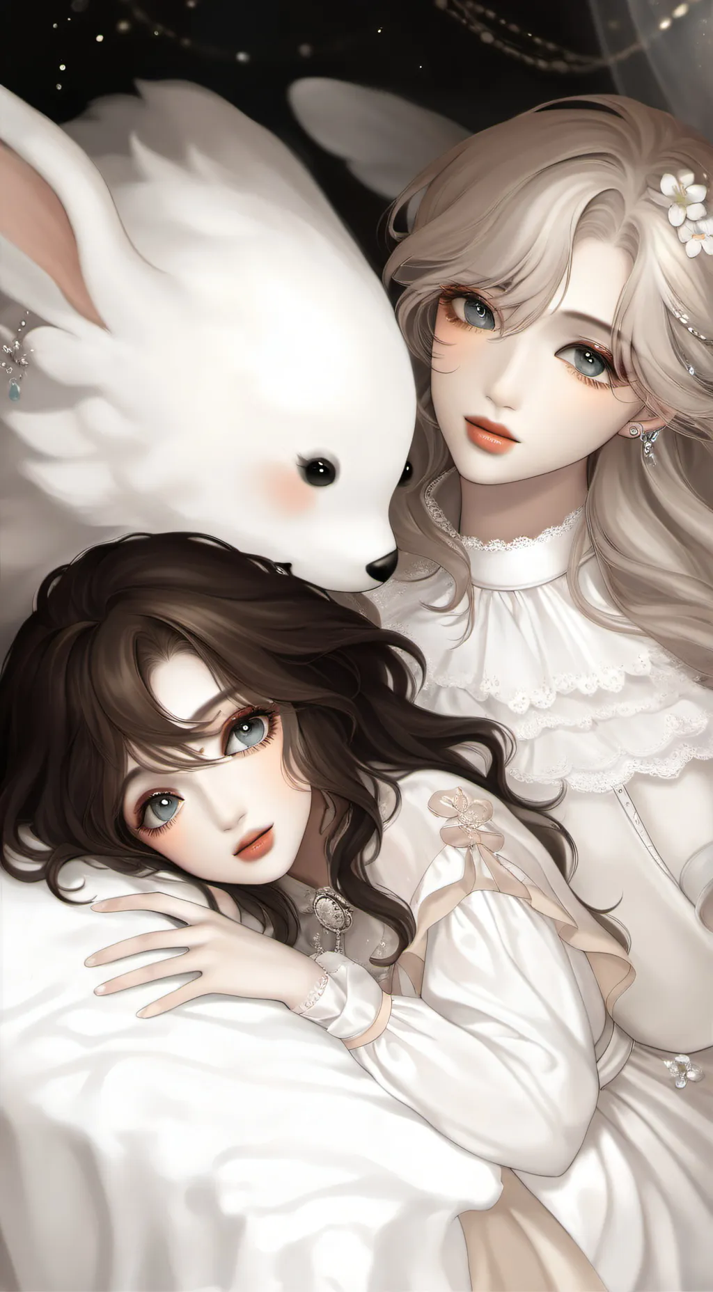 ai character: Rose and Mai  background