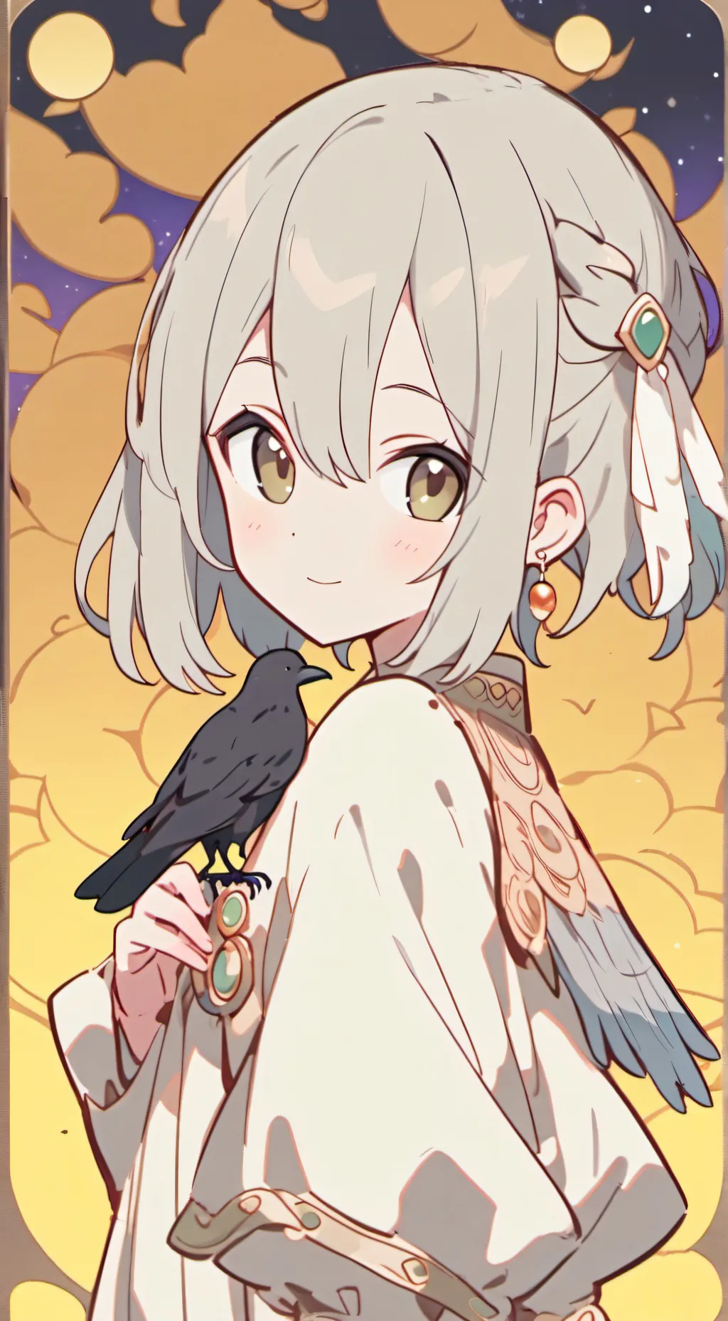 ai character: Mystic Raven Spiri background