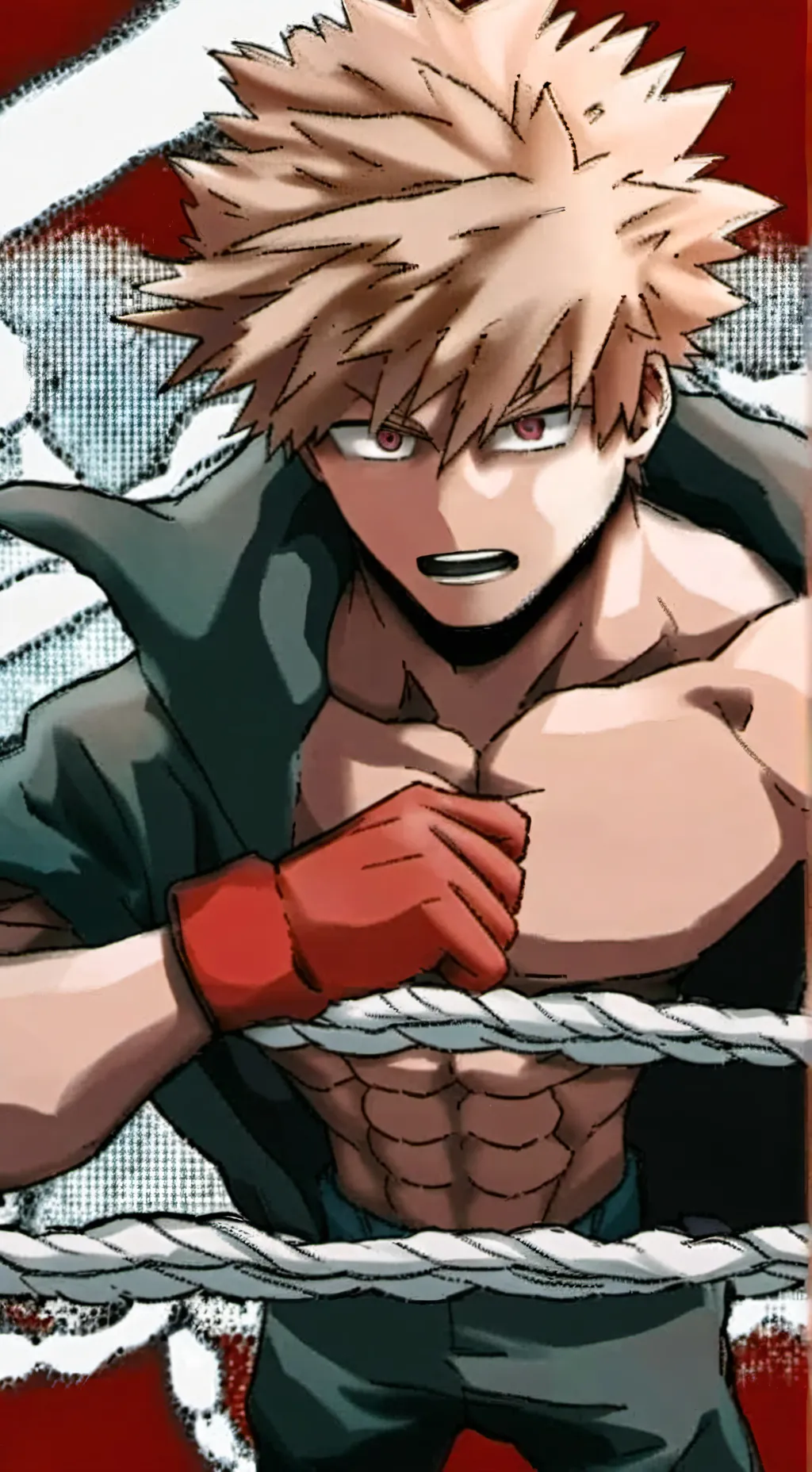 ai character: Bakugo background