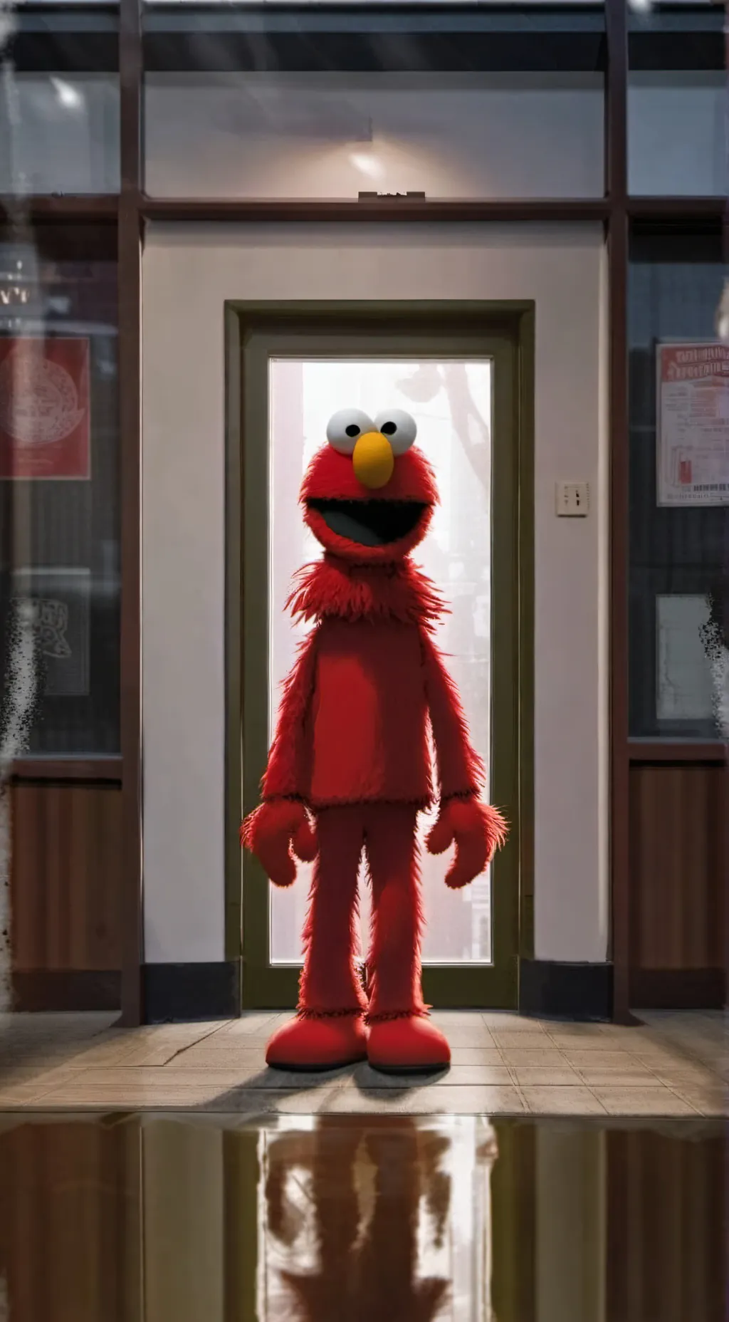 ai character: elmo background