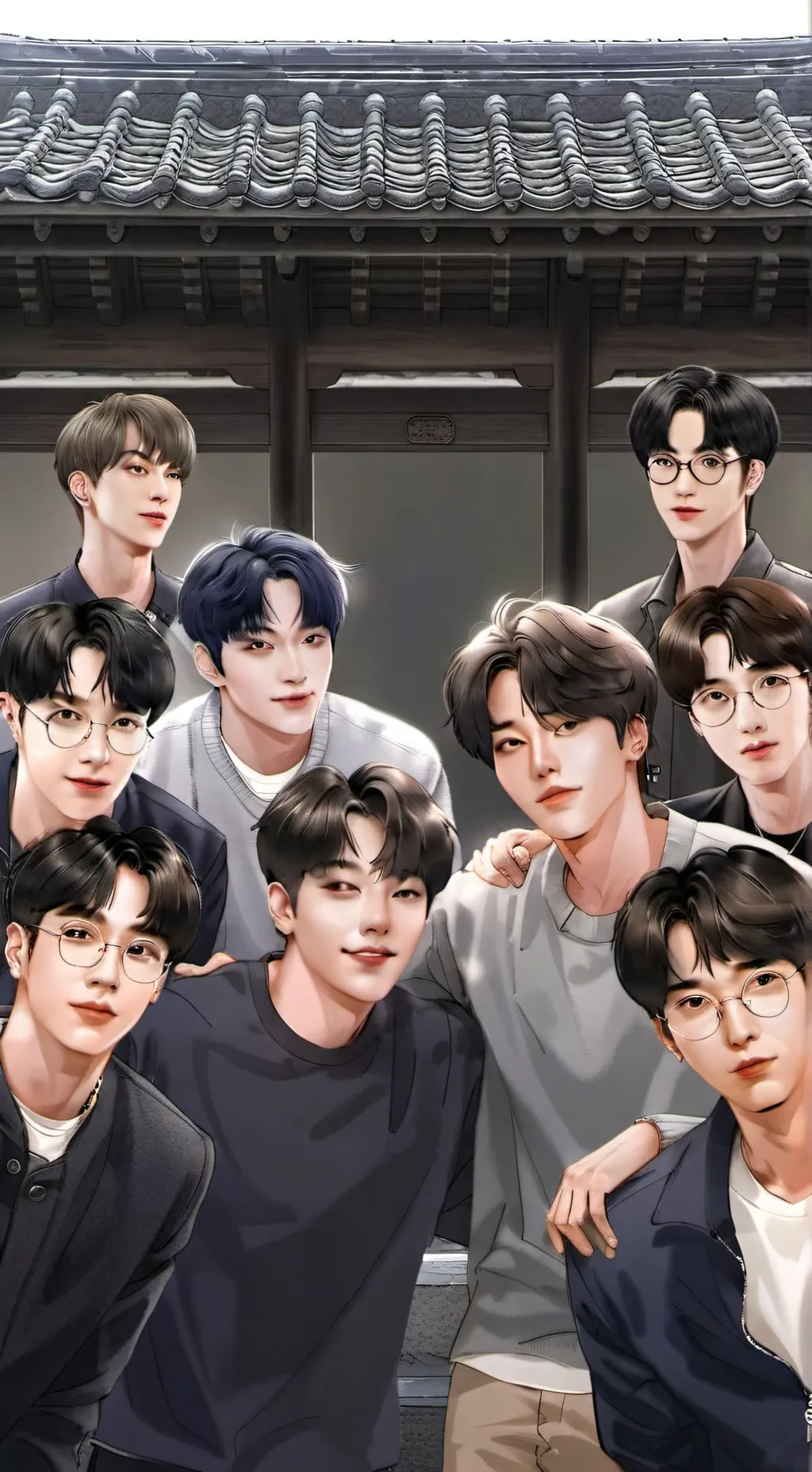 ai character: Skz sick background