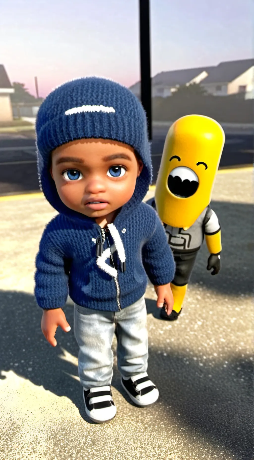 ai character: Viktor and minitou background