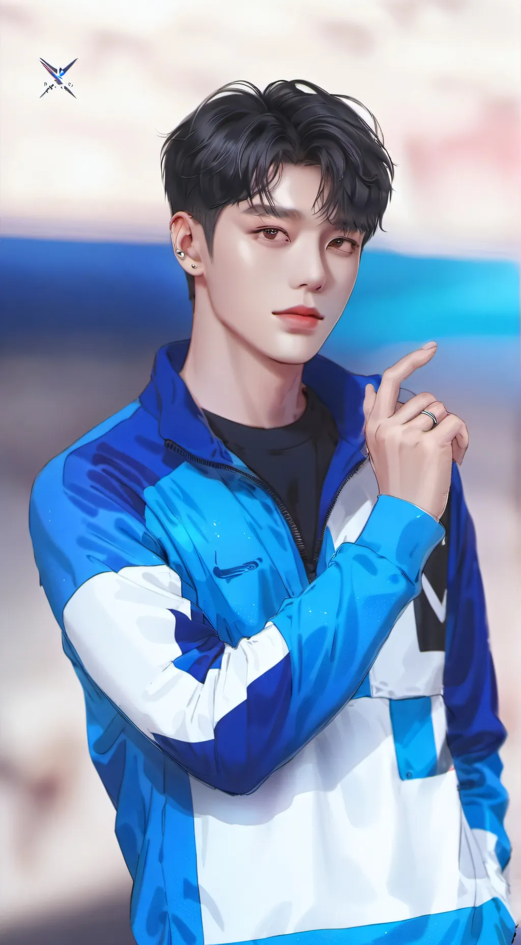 ai character: skz break in background