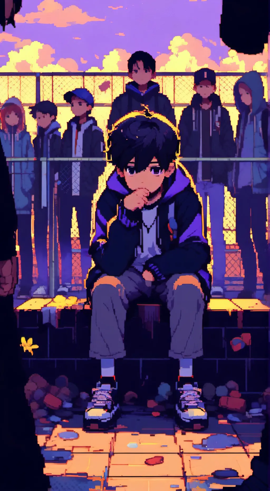 ai character: ur "friends" background