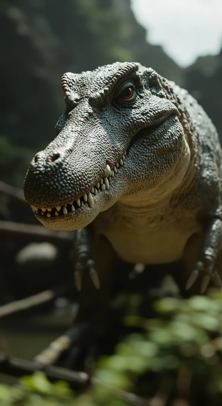 ai character: crocosauro background