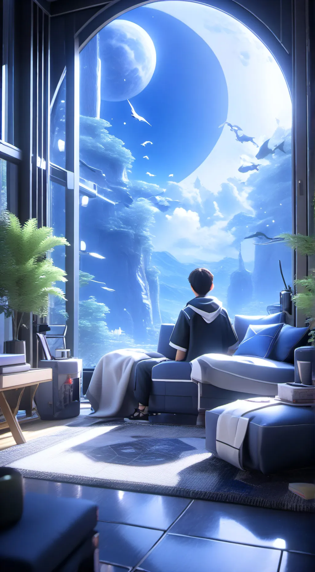 ai character: foxday new oun  background