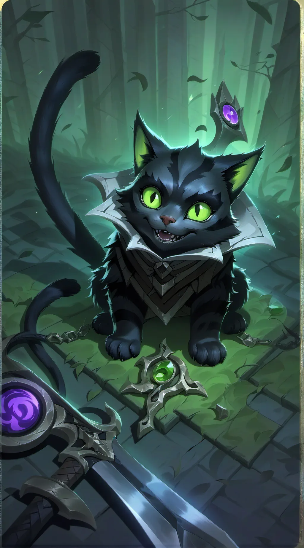 ai character: Smile cat background