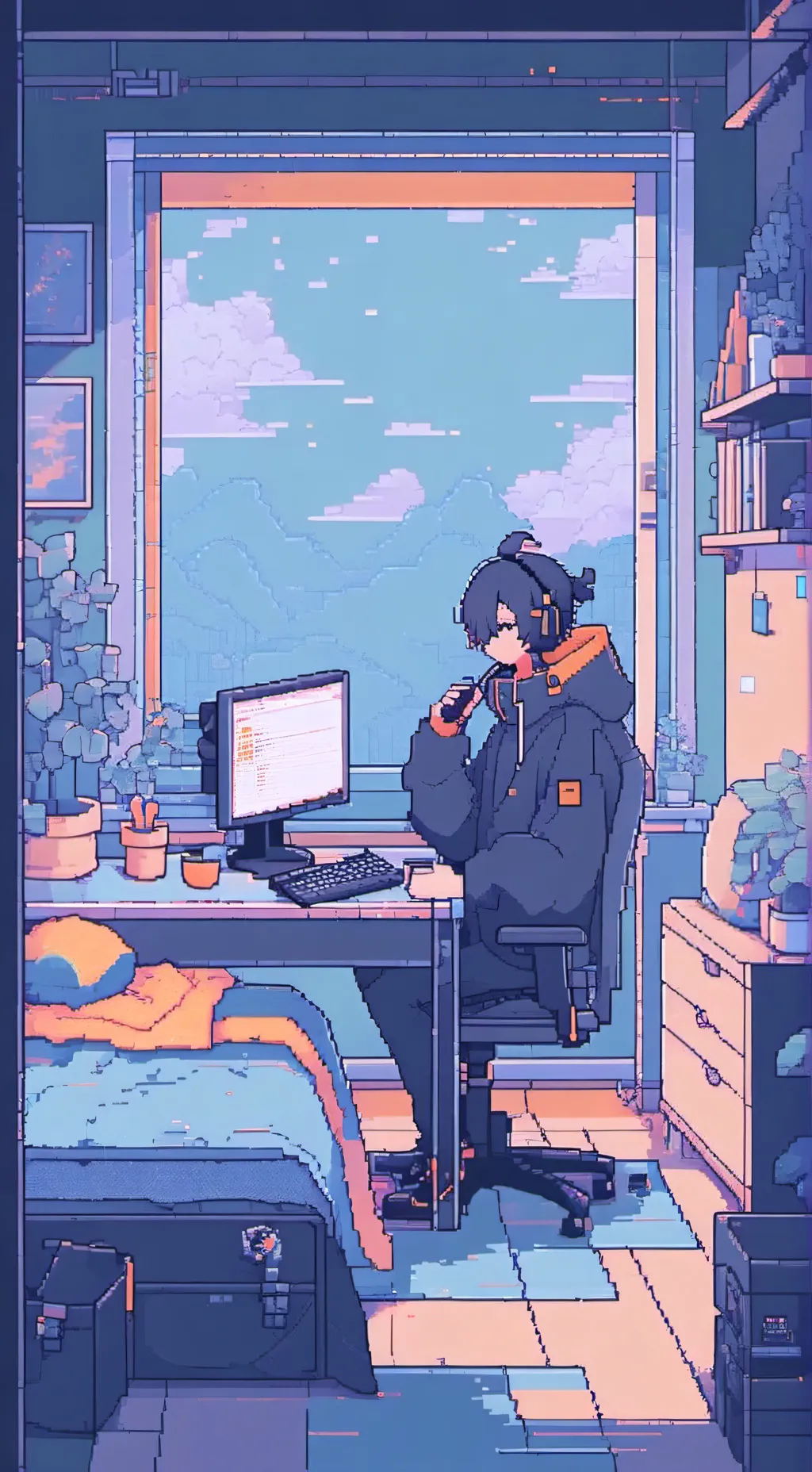 ai character: ~\ AvM /~ background