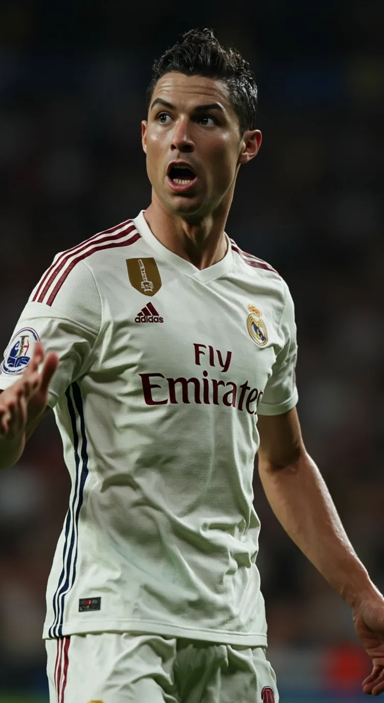 ai character: Cristiano Ronaldo  background