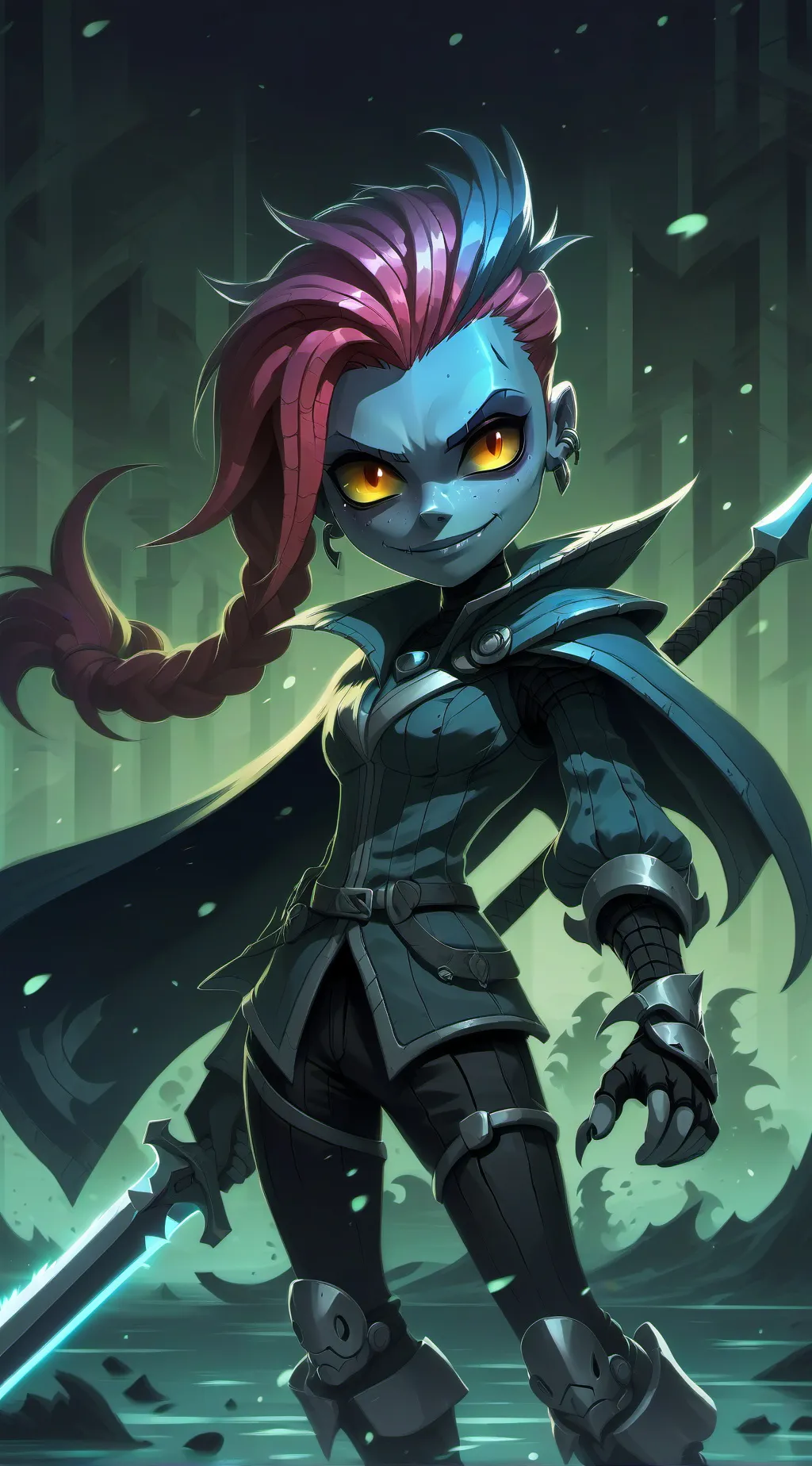 ai character: undyne background