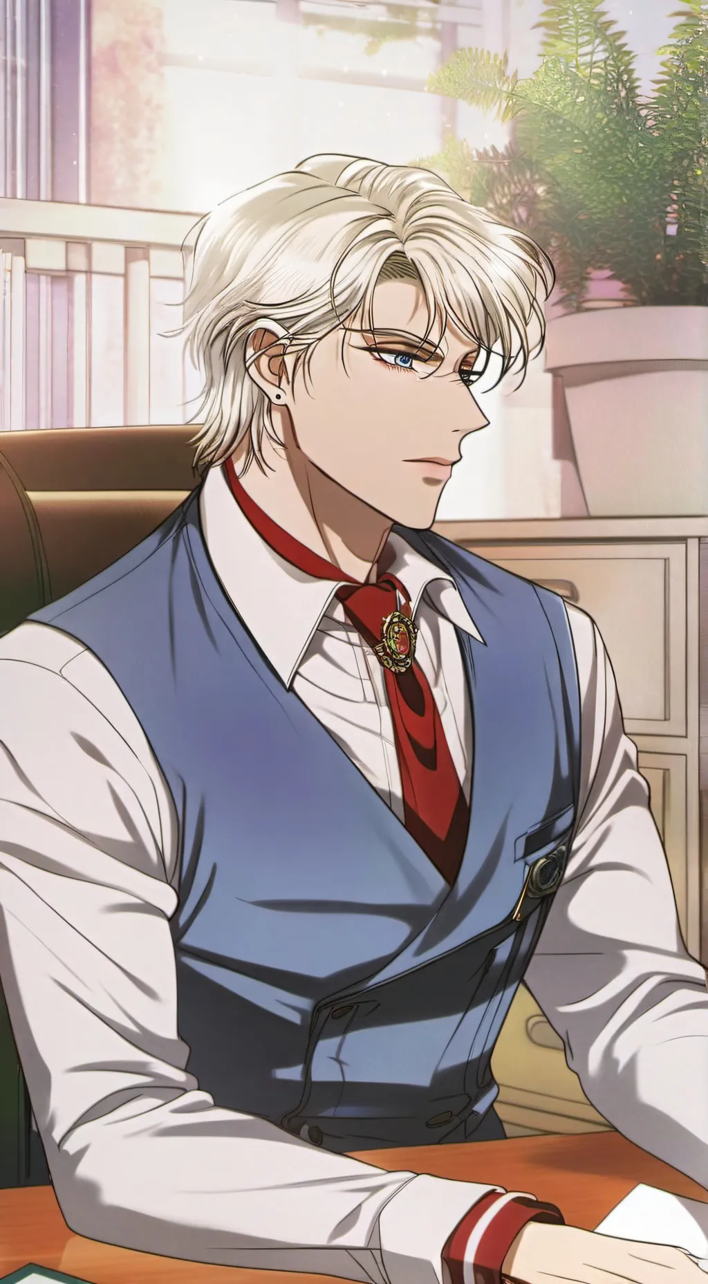 ai character: Dr Leo Finnian  background