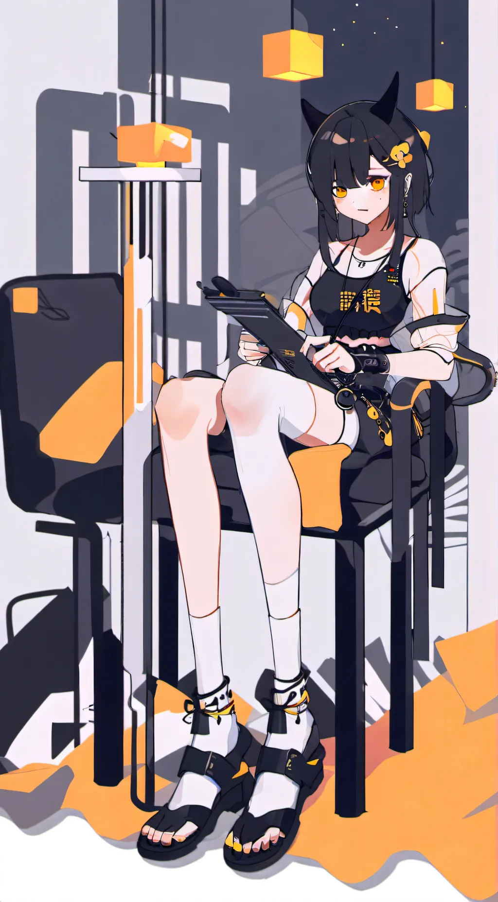 ai character: andrea  background