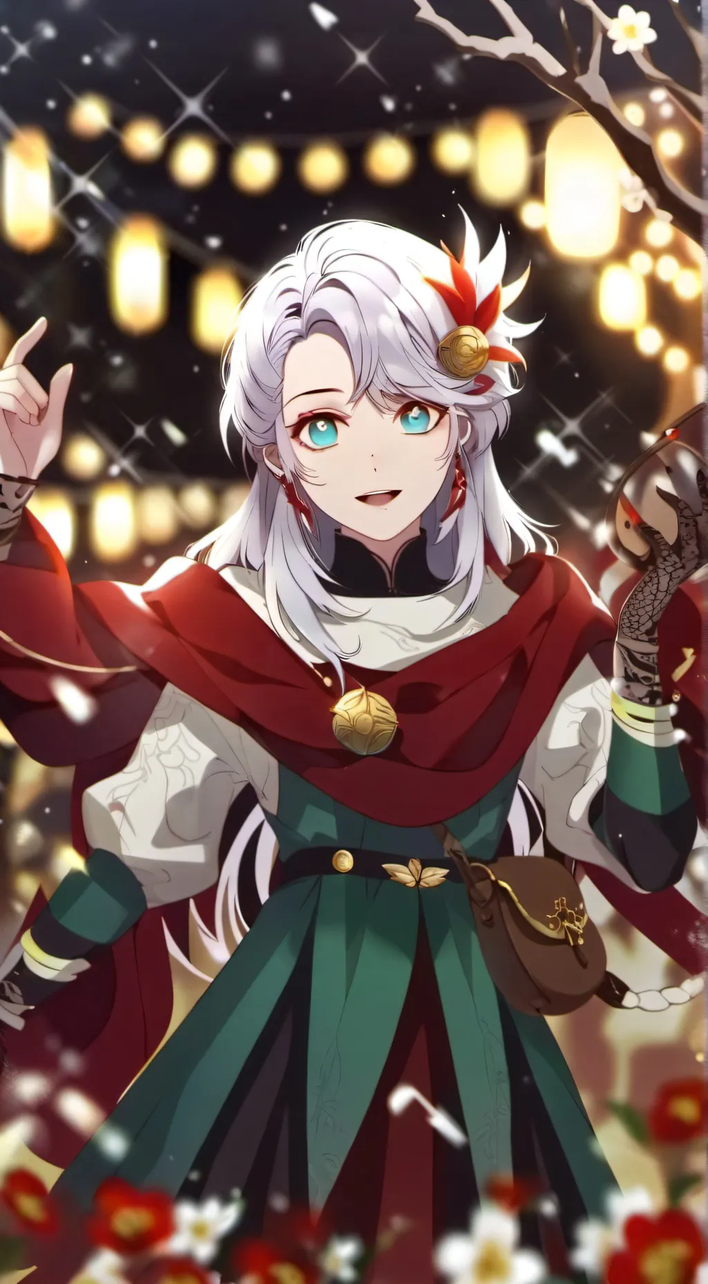 ai character:  (JAX) X (alexa) background