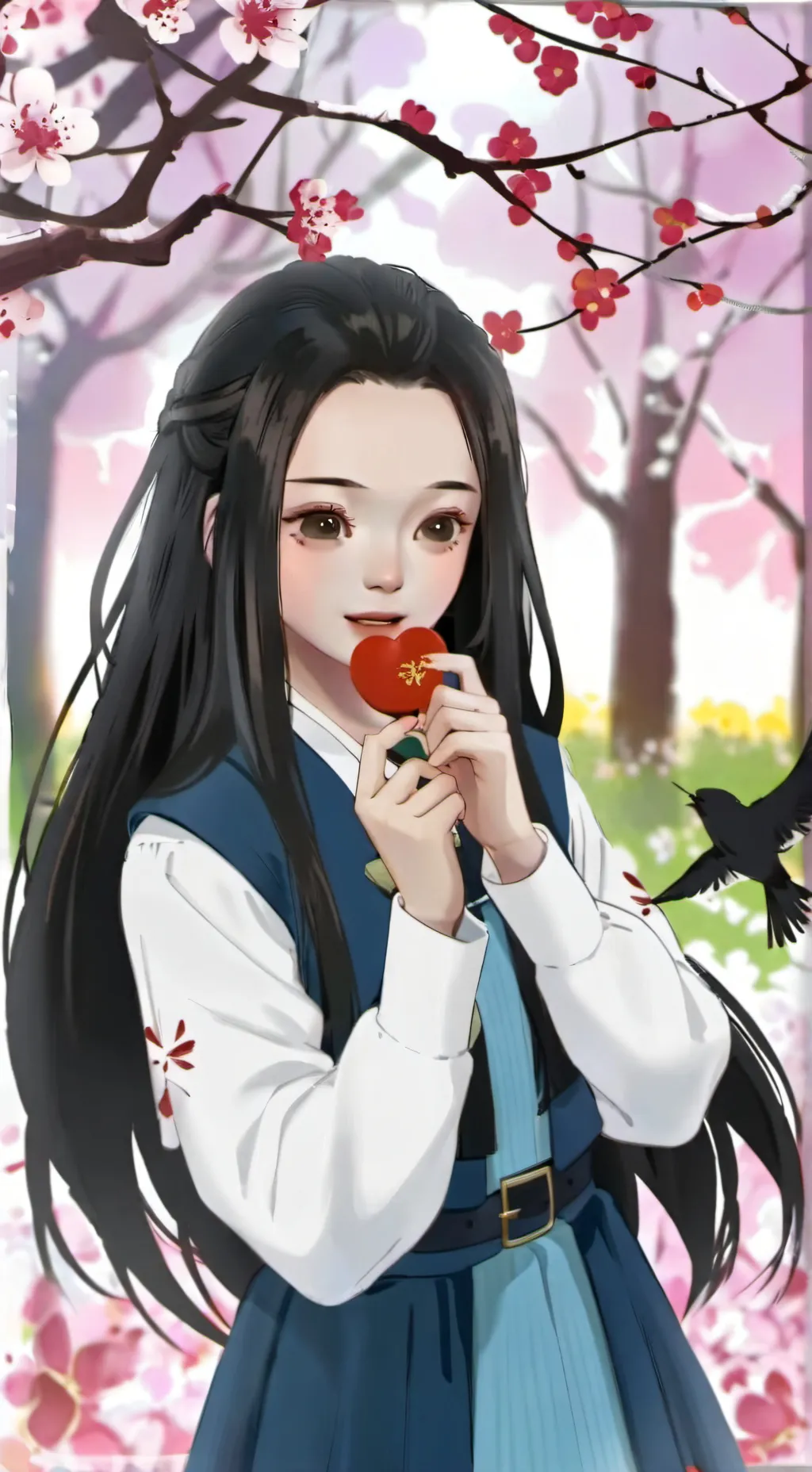 ai character: nezuko♀️ background