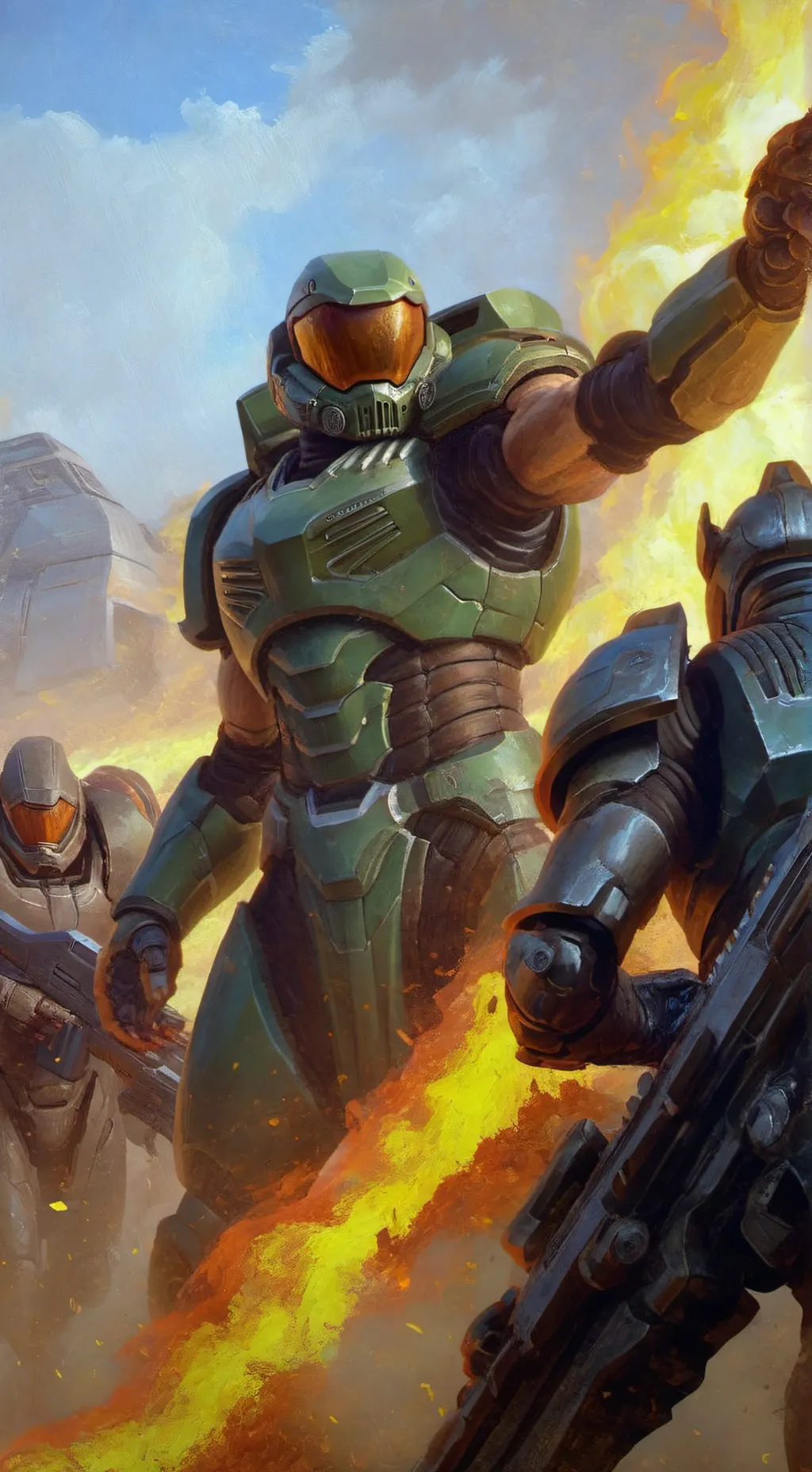 ai character: halo background