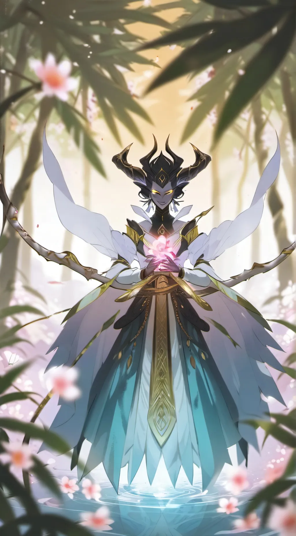 ai character: God of ants Queen background