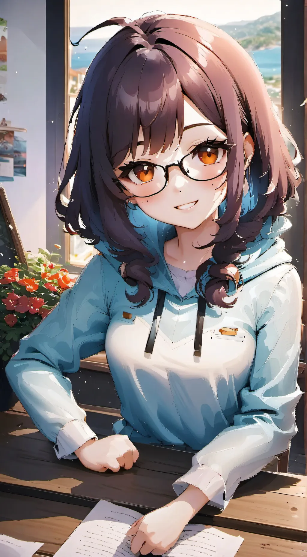 ai character: Luna background