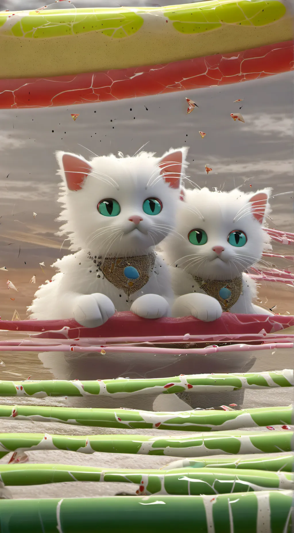 ai character: Sprunki sleepover background