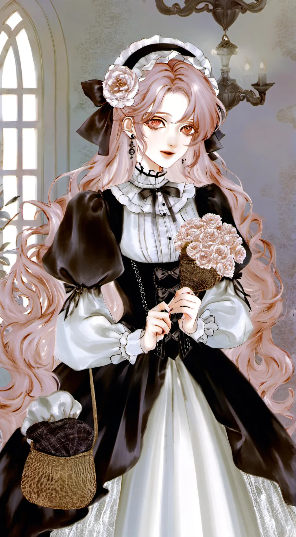 ai character: Rose background