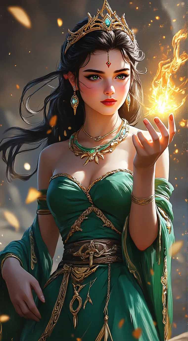 ai character: Aurora background