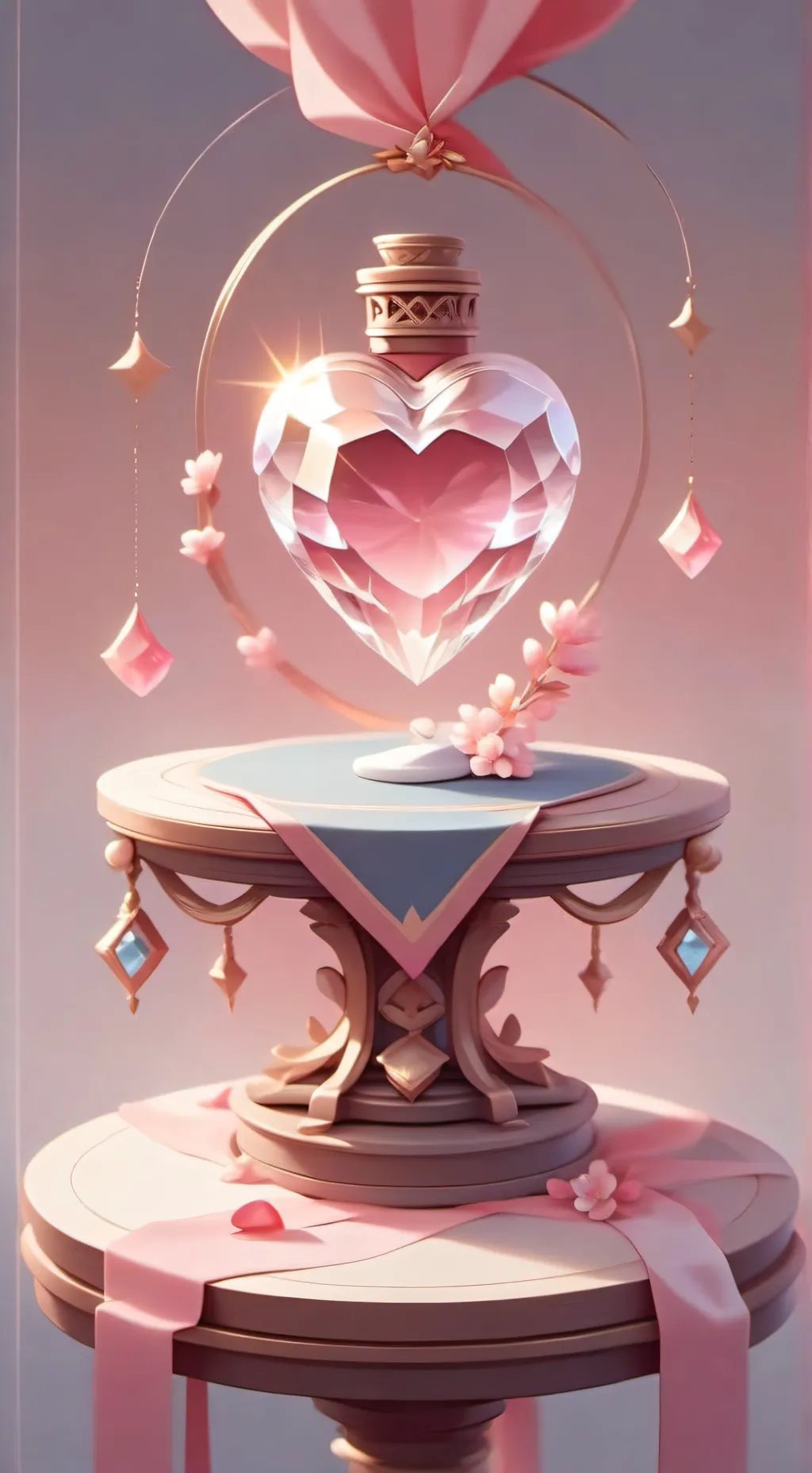 ai character: MHA Valentines day background