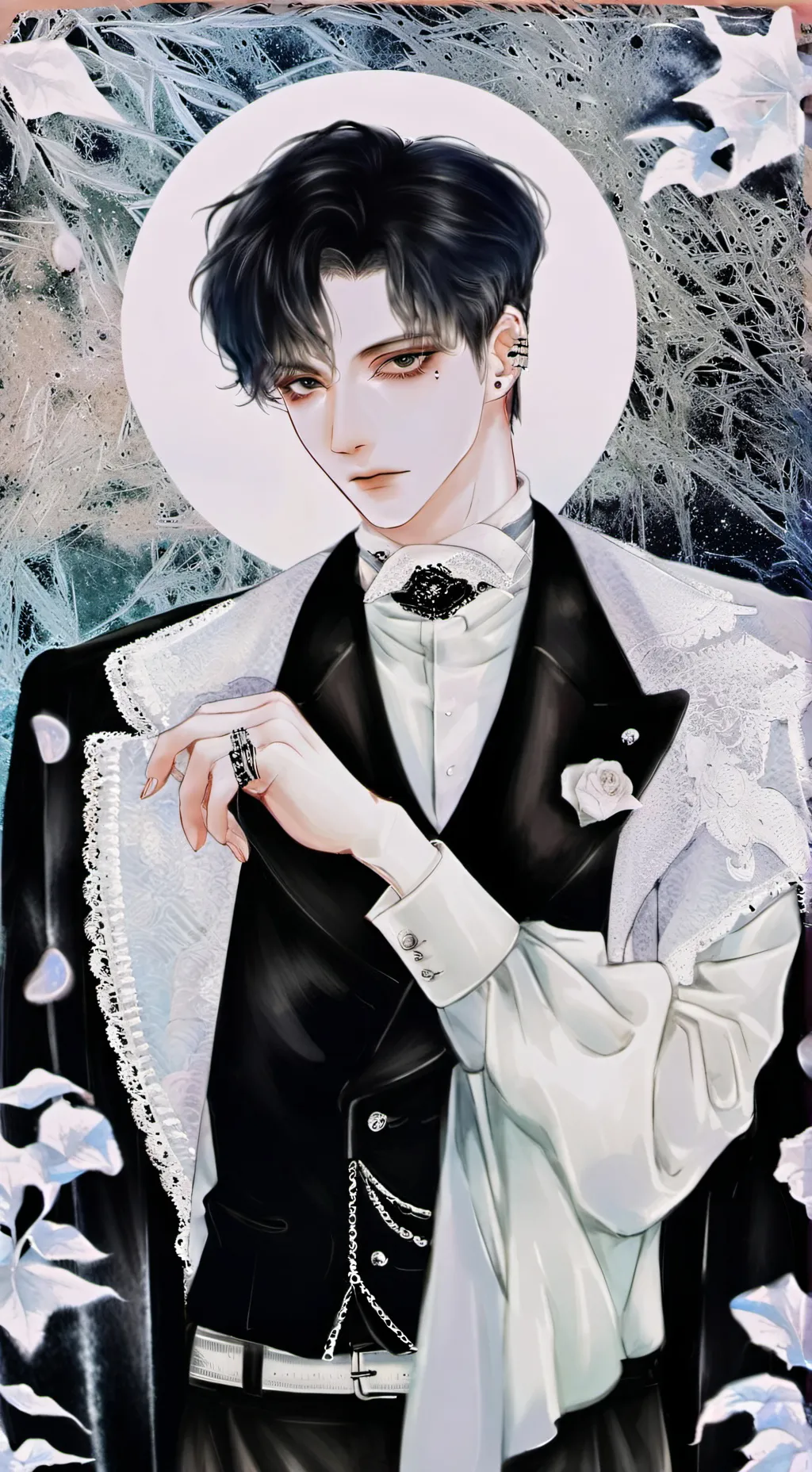 ai character: Felix Rain.  background