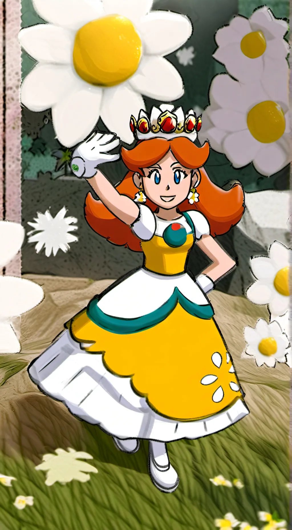 ai character: princesd daisy gb background
