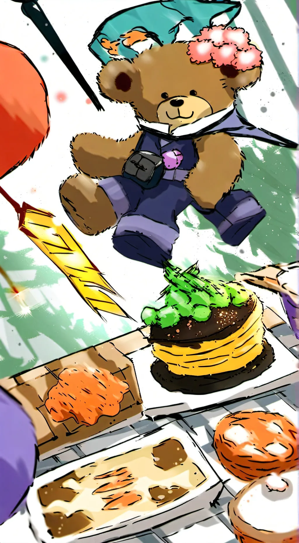 ai character: seron and navy background