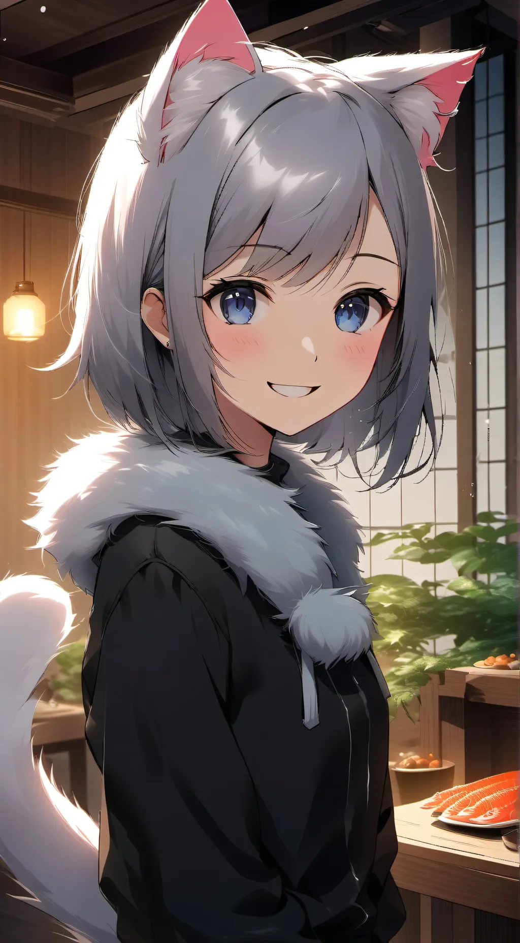 ai character: Silver Splash Furr background