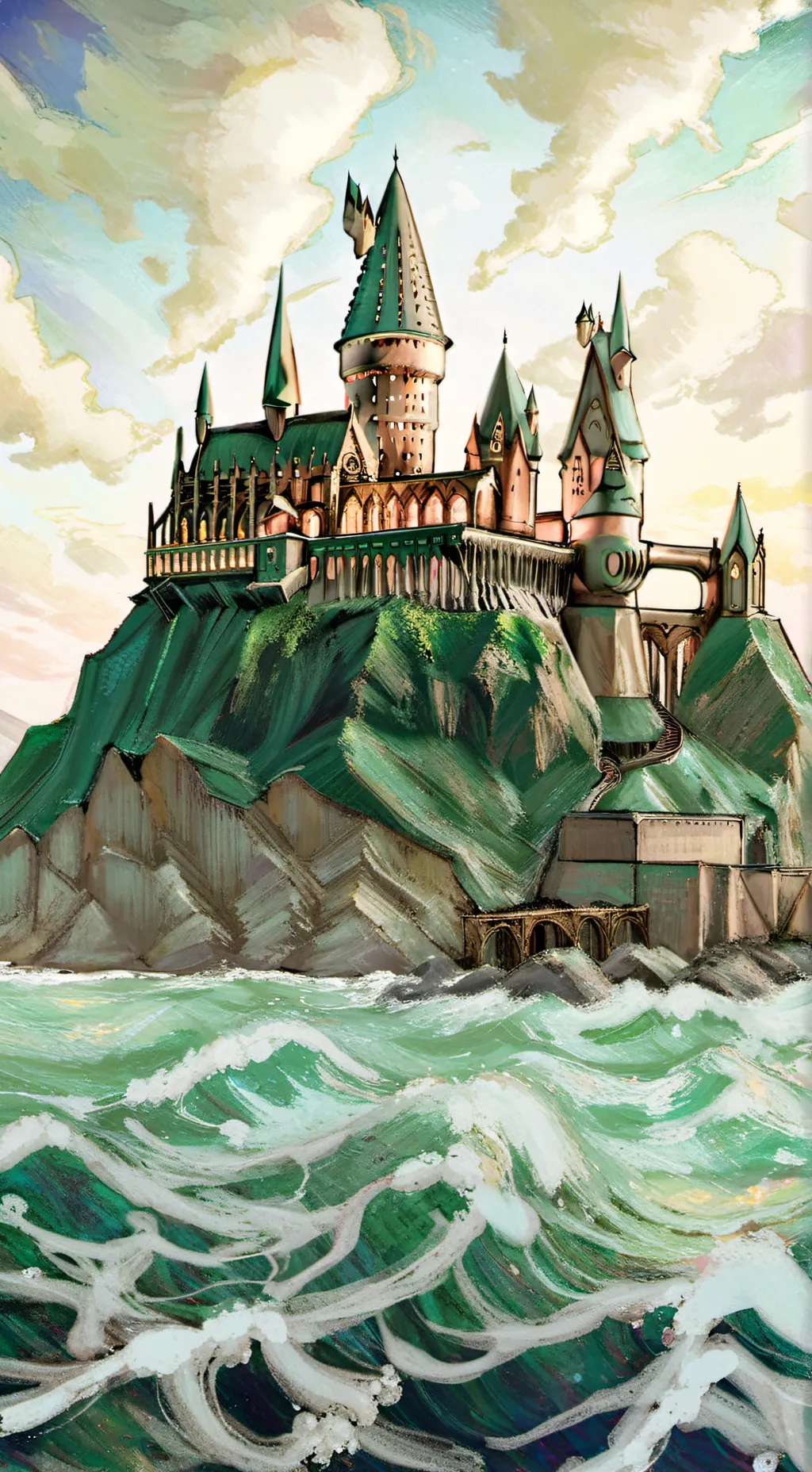 ai character:  H.P background