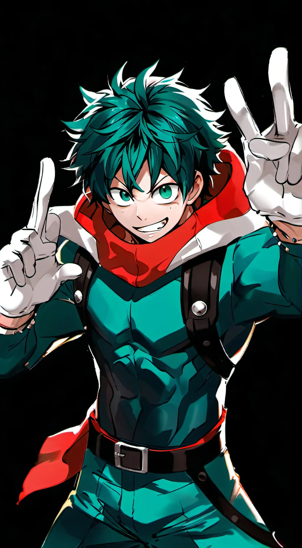 ai character: Izuku ￼Midoriya  background