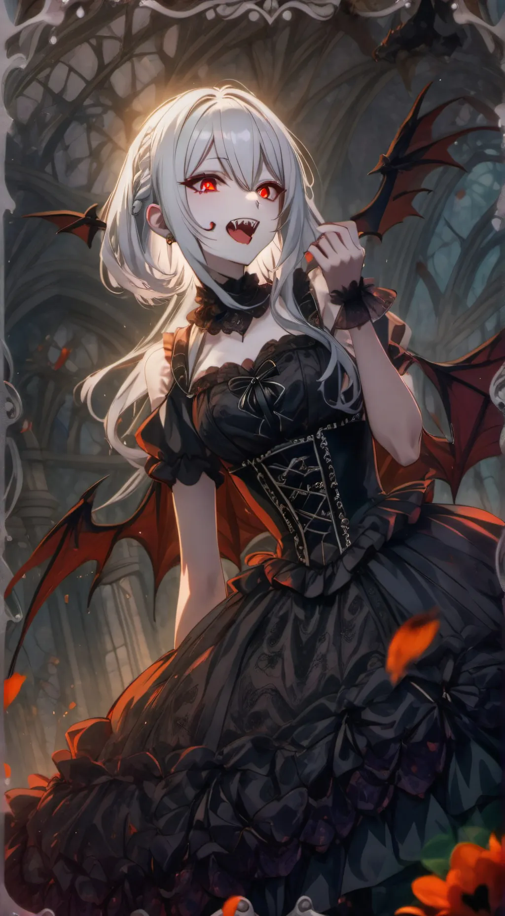 ai character: vamp queen! background