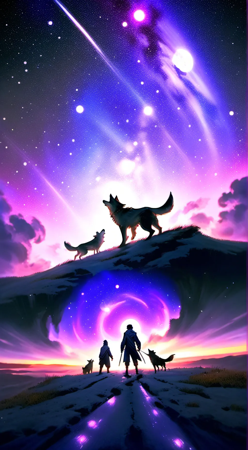 ai character: mha wolf background