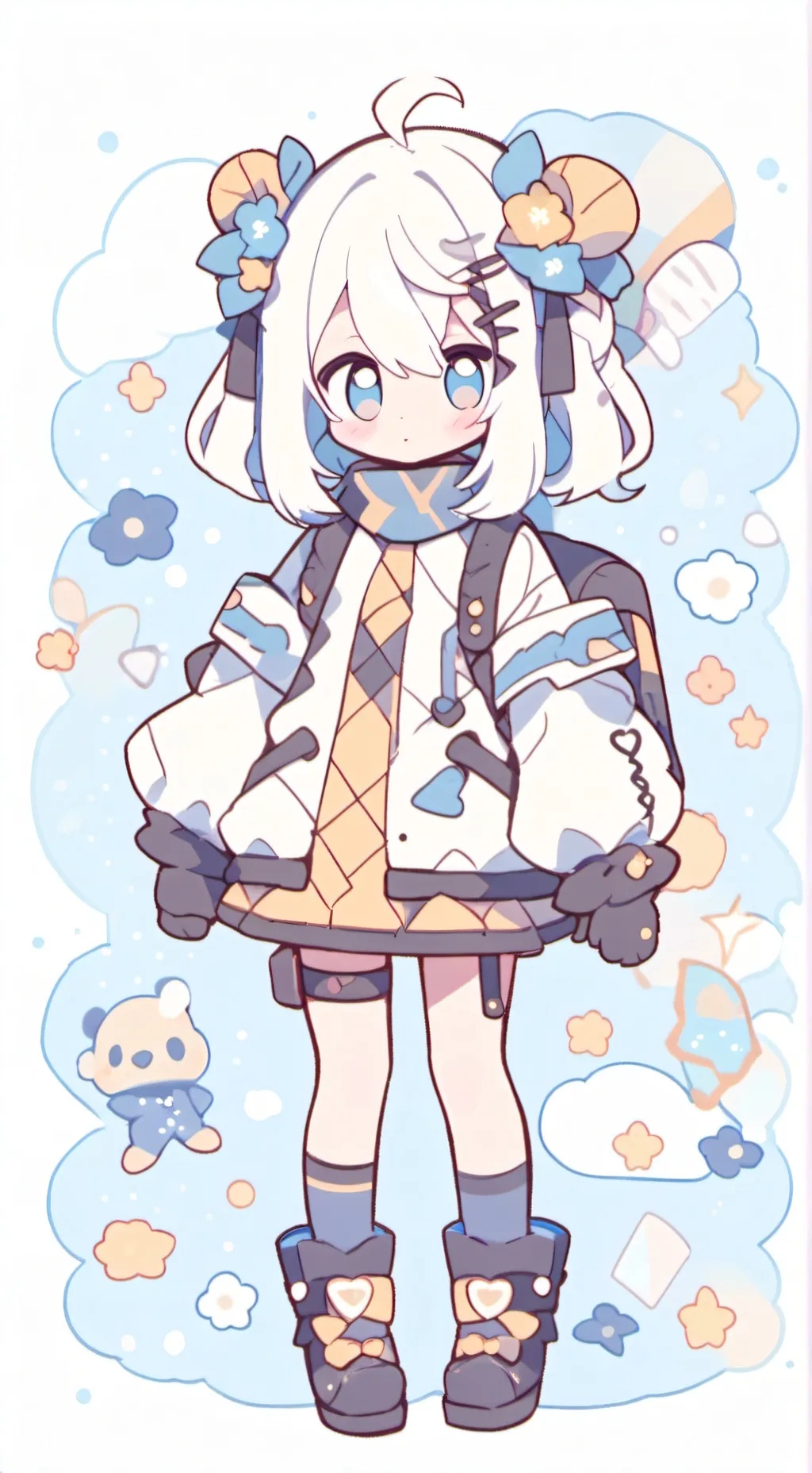 ai character: Rose background