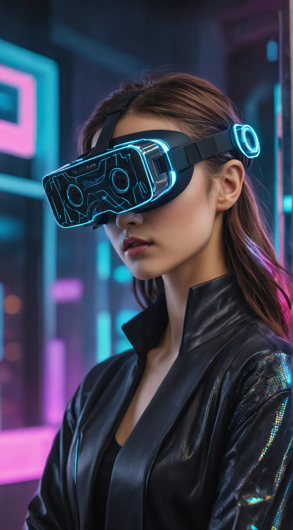 ai character: The Metaverse Mark background