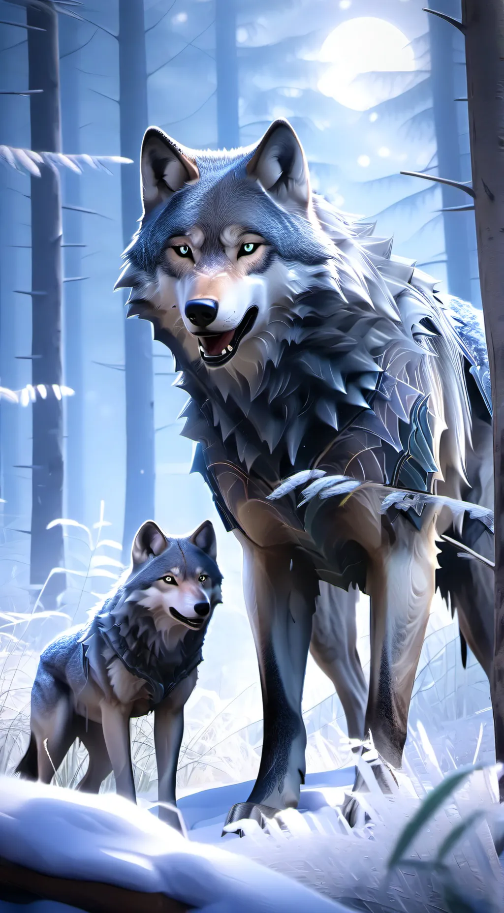 ai character: Alpha Wolf Family background