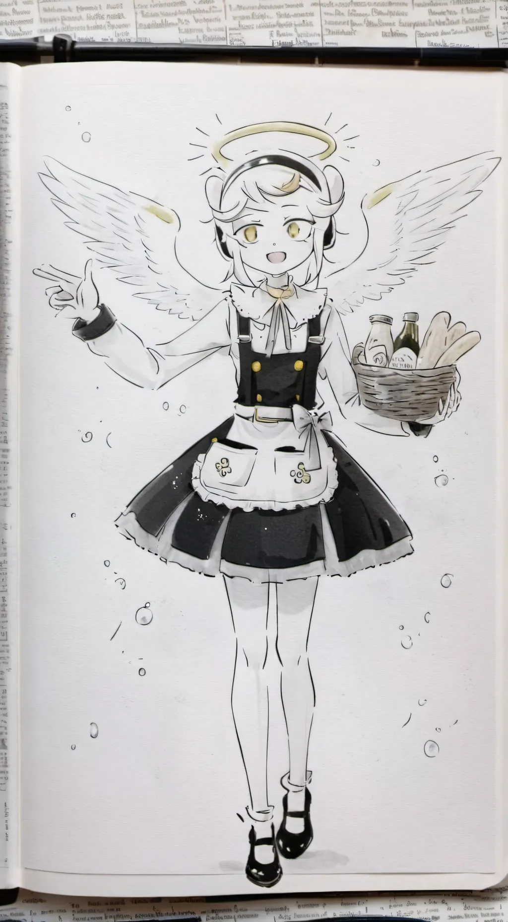 ai character: holy tech background