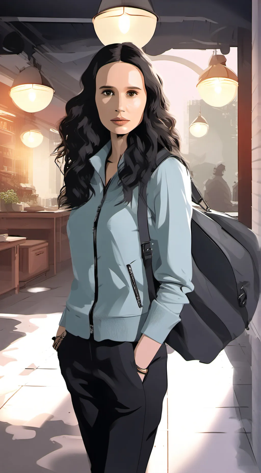 ai character: Мидж background