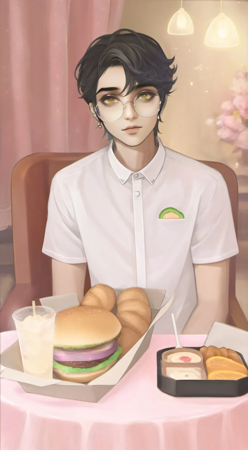 ai character: Amir🔳 background